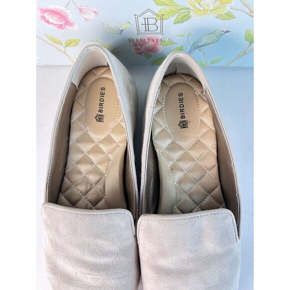 BIRDIES WOMEN'S US SIZE 9.0 Starling Suede Slate Loafer Flat Slip Ons - Picture 7 of 8
